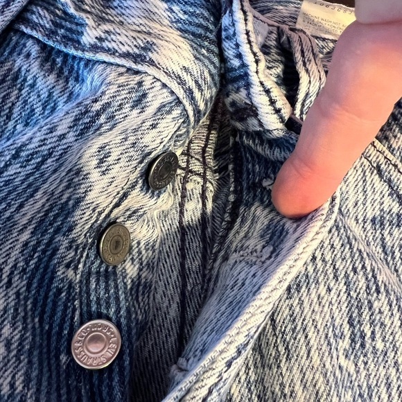 RARE Vintage 80’s High Waist 501 Button Fly Acid Wash Levi’s USA 11 - Picture 5 of 8